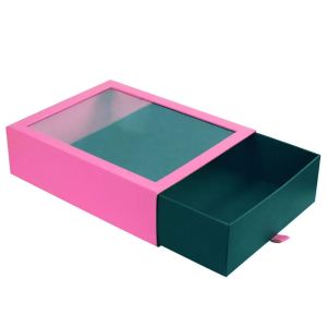 Thin Rectangle Slid Gift Packaging Boxes With Paperboard Liner