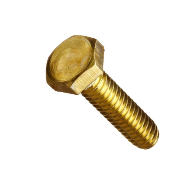 Buy Solid Brass Hex Head Screws Bolts DIN933 Brass Hex Bolt at wholesale prices