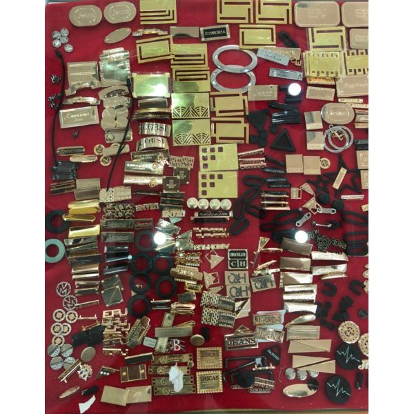 Custom Bright Zinc Alloy Metal Jeans Button Engraved Metal Button