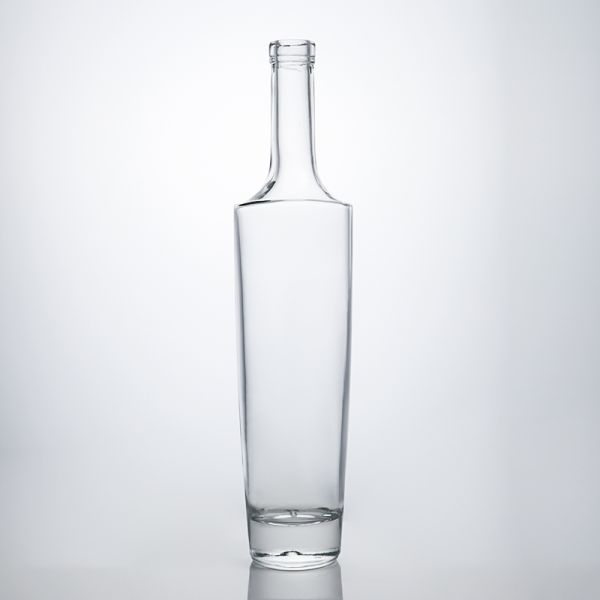 Custom Shape Long Neck Glass Liquor Bottle for Gin Rum Vodka