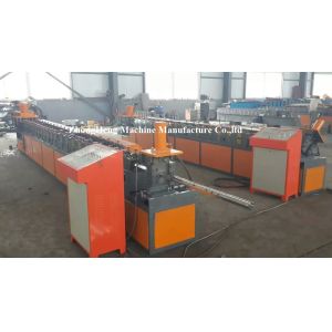 Galvanized Steel Shutter Door Roll Forming Machine With Punching 8 - 10 m / min