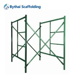 Quality Convenient Snap-On Lock OEM Steel H Frame Scaffolding With High Flexibility Screw Jack Component for sale