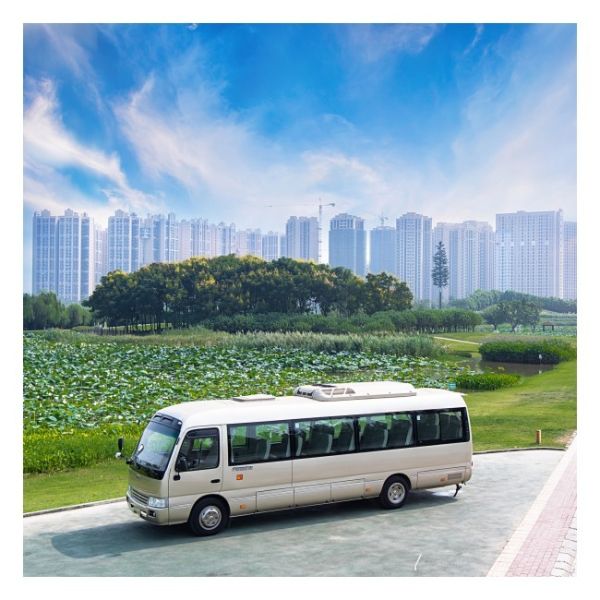 Buy 6m 2nd Hand Diesel Coaster Buses 19 Seat Minibus With Air Conditioner at wholesale prices