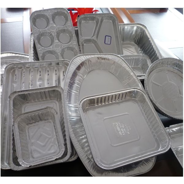 Buy Food Aluminium Foil Container Tray With Lids Aluminium Roasting Pan at wholesale prices