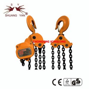 Forged Hooks 20MN2 10T Hand Operated Lifting Chain Block