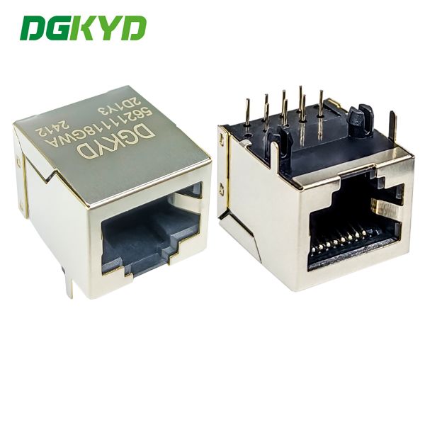 RJ45 Connector 1X1 10P8C With Shielded Communication Interface DGKYD5621118GWA2D