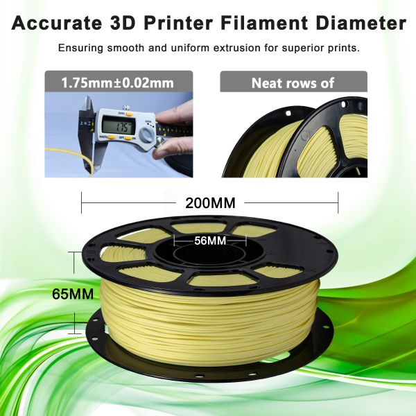 Iboss 3d Printer PLA Plus Filament Matte Yellow1.75mm FDM Forming Technology 3d Printing Filament