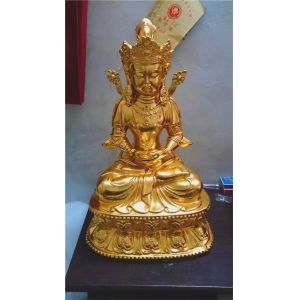 Cast Copper Famous Portrait Sculpture Religious Female Buddha Statue