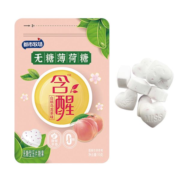 Buy White Peach Oolong Tea Sugar Free Mint Candy Factory at wholesale prices