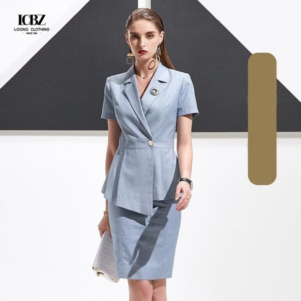 2021 Autumn Formal Occasions V-neck Business Suits for Women Slim Professional Set