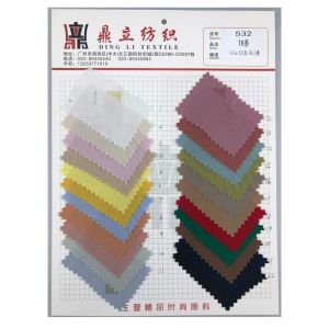 Breathable 52% Ployester 48% Rayon Dyeing Polyester Fabric 90gsm Lightweight