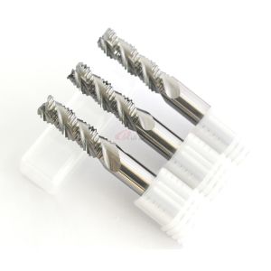 China 13/32 3/4 3/8 Carbide Roughing End Mill For 6061 Aluminum 10mm Extra Long on sale