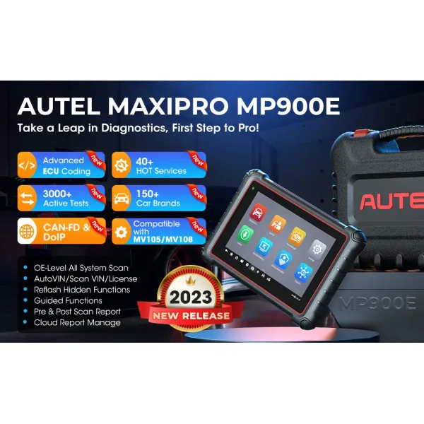 Autel MaxiPRO MP900E MP900 E OBD2 Scanner Diagnostic Tools Bi-Directional Key Coding Up of MP808 BT PRO MS906