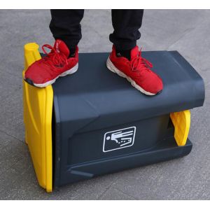 Plastic Hygienic Hands Free 45L Foot Pedal Waste Bin