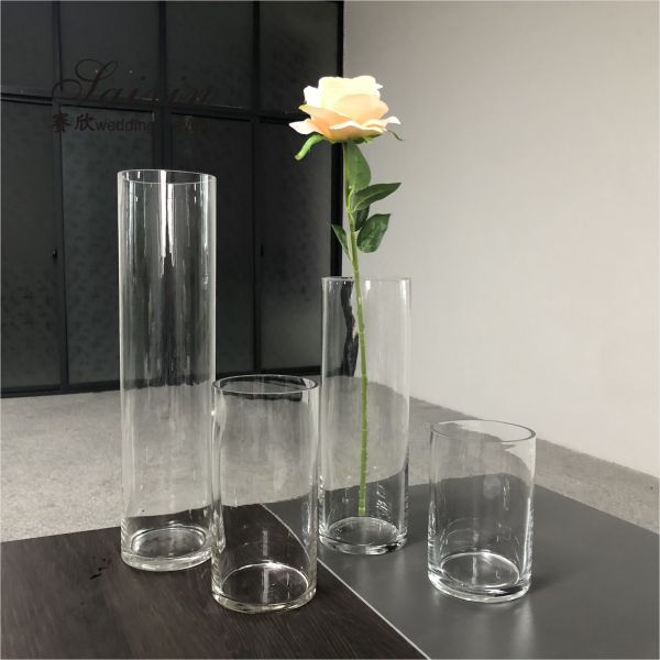 Buy Wholesale cheap wedding decoration different height glass cylinder vase at wholesale prices