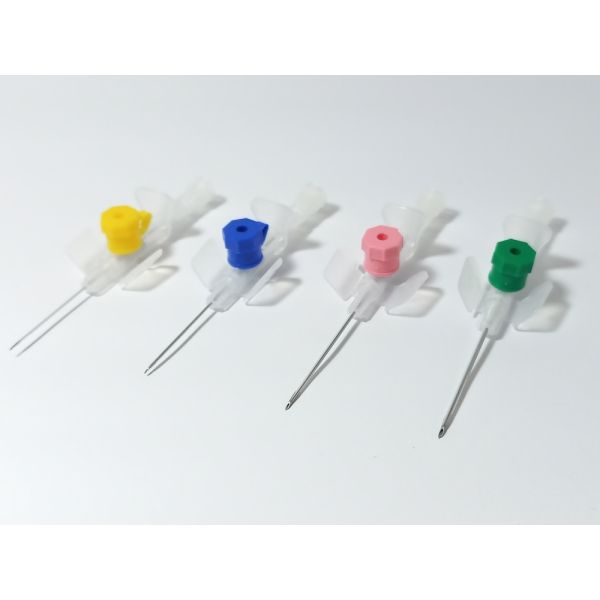 Safety Arterial & Venous Indwelling Needle I.V. Catheter with Wings and Inject Port