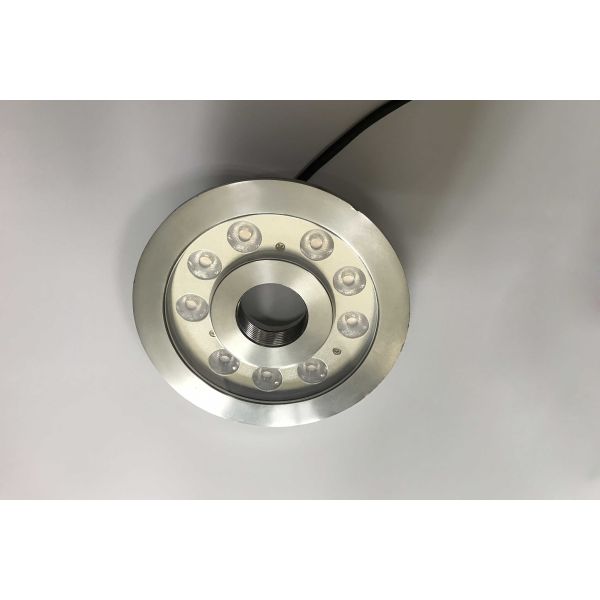 RGB 3in1 LED Underwater Lights For Pools Dimmable 9W 27W 316 SS 7 Inch Φ182mm