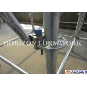 China Flexible Ringlock Scaffolding System , Wedge Lock Scaffolding High Stability on sale