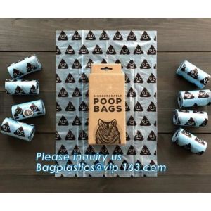 Eco-Friendly 100% Biodegradable PLA Dog Pet Waste Poop Bags, Biodegradable