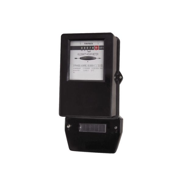 Buy Black Accuracy 2.0 Three Phase Energy Meter With Glass Window Bakelite Base at wholesale prices