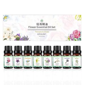 10ML Rose Geranium Aromatherapy Essential Oil Set Pure Natural