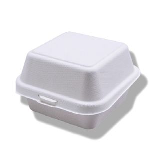 Sustainable 6Inch Bagasse Burger Box