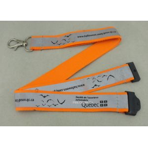 Silk Screen Printing Reflection Custom Printed Lanyards , Celebration Lanyard