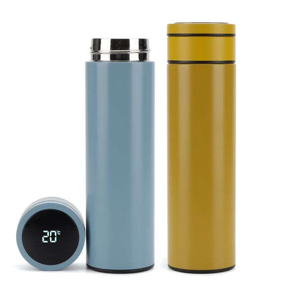 Tea Infuser Bottle Smart Sports thermos LED Temperature Display Double Wall Vacuum Insulated Water Bottle Batteryreplace the
