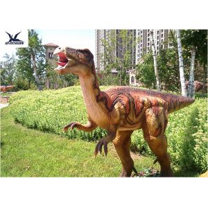 Colorful Outdoor Dinosaur Statues Placed Playground For Exhibit