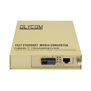 WDM Media Converter 100Mbps Rack Mount Fiber Copper Extender Unmanaged