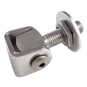 Adjustable Galvanised Gate Hinge WIth Round Plate