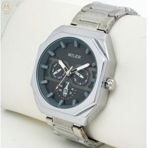 Miler Stainless Steel Band Waterproof Luxury Wrist Men Quartz Watch