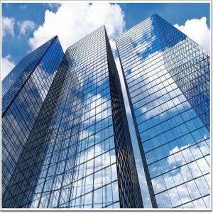 Quality PU Aluminum Frame Glass Curtain Wall 0.6mm Exterior Wall Panels 1.5mm for sale