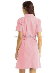 Hospital Medical Lab Coat Breathable Unisex White Nursing Dress