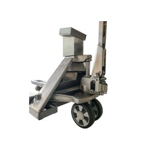 Manual 3000Kg Pallet Jack Scale Truck With Weight Indicator