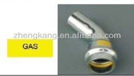 Stainless Steel Pipe Inox Press Fittings Rust Resistant Zinc Plated Surface