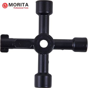 Plumbing tools 4-Way Multi-Functional Utilities Key, Electric Meter Box Key Radiator Key Bleed Key Gas Key Zinc Alloy
