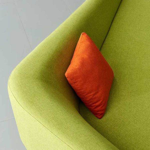 V Shaped Office Lounge Sofa 800Hmm Comfortable Fabric For Office Room