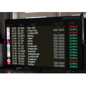 Professional Waterproof Flight Information Display Systems For Advertising