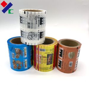 China Flexible Plastic Sachet Metallic Food Packaging Film Roll Spice Powder Custom Printed on sale