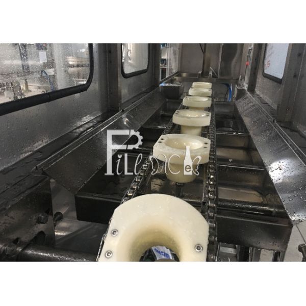 Hot Alkaline Water Washing 200BPH Gallon Filling Machine