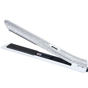 Luxurious Crystal Bling Hair Straightener Rhinestone Shine with Ceramic Flat
