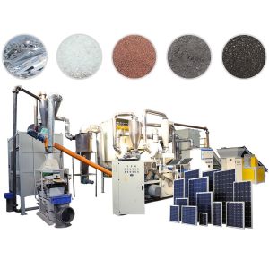 Solar Panel Metals Separating Equipment for Waste Photovoltaic Panels Recycling