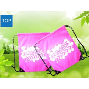 Promotional Sports Backpack Polyester Drawstring , Sports Travel Backpack
