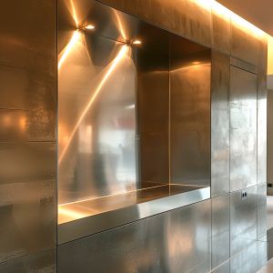 Robust Stainless Steel Wall Niche For Commercial Settings