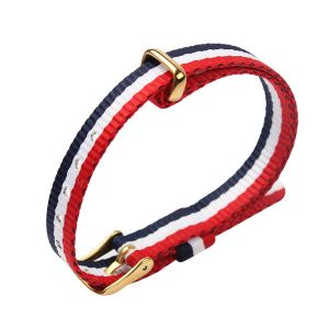 20mm Narrow Nylon Strap Watch Bands With Delicate Hardware PVD