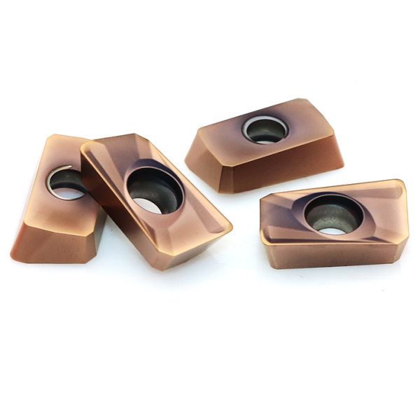 TiCN Coated Carbide Indexable Milling Inserts Roughing / Semi - Finishing