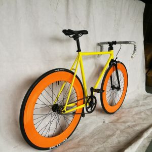 CE Approved 700C 80MM Big Rim Colorful Single Speed Fixed Gear Bike with 1.6m
