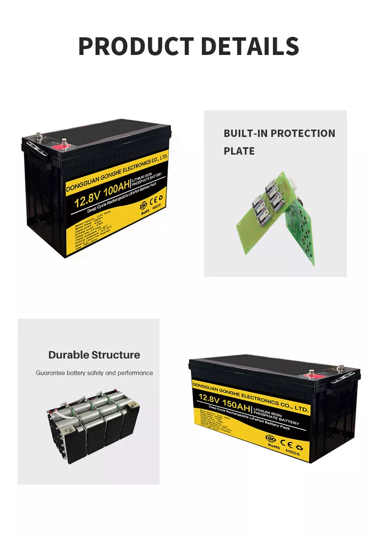 IEC 62619 Deep Cycle Lithium Ion Battery 12.8V 100Ah For Solar System