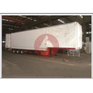 13 Ton PVC Cover Curtain Side Trailer Simple Operation With Air Guide Sleeve